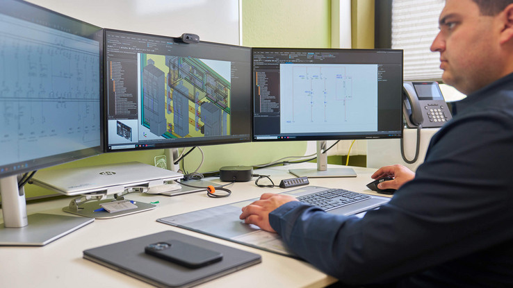 Engineering with EPLAN: When modernizing secondary technology - naturenergie netze relies on 3D software from EPLAN.