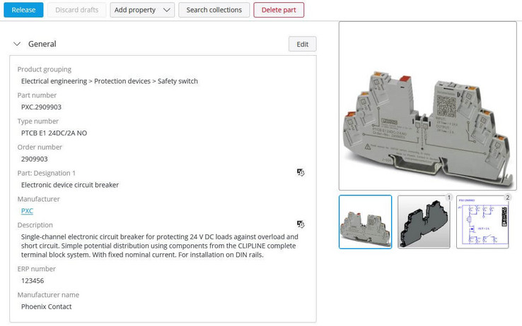 EPLAN eSTOCK: an approved device contains all the necessary properties